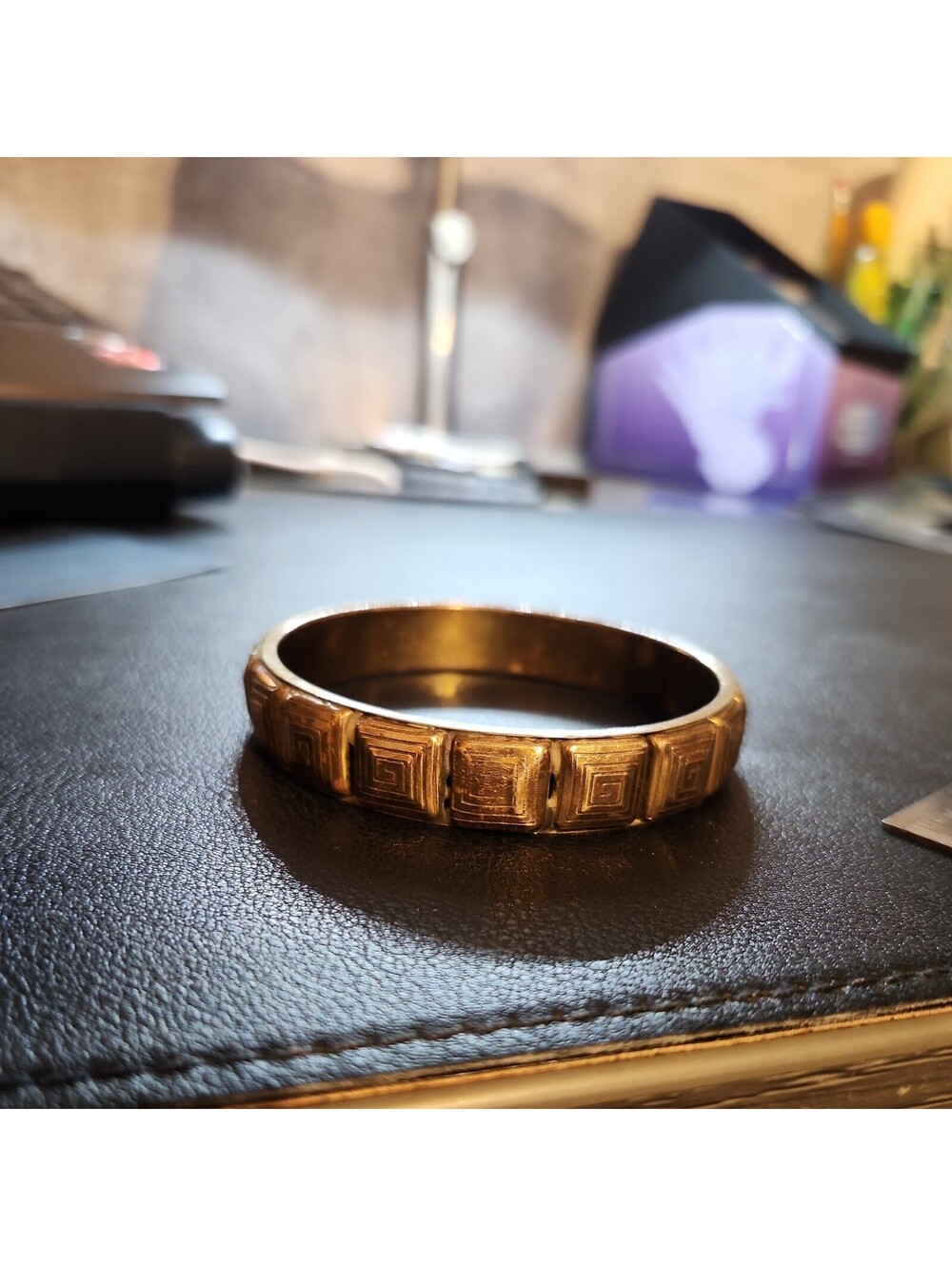 Vintage Brass Bangle Bracelet